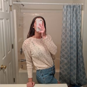 Light Brown Crocheted Sweater